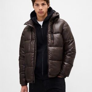 GAP Men's Chocolate Puffer Jacket
